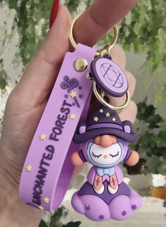 Брелок Девочка на облаке, фиолетовый (Venchanted Forest)