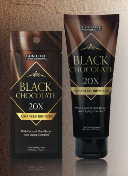 Sun luxe Крем для загара Black Chocolate с маслом ши и какао (20 бронзаторов) 125 мл