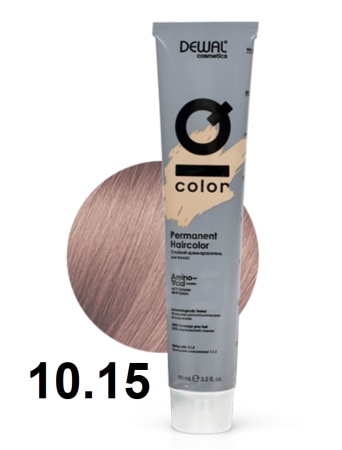 Dewal Cosmetics Крем-краска для волос IQ Color 10/15 экстра светлый пепельно-розовый блонд 90мл