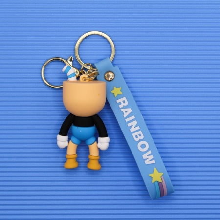 Брелок Капхед/ Магмен синие штаны (Rainbow)