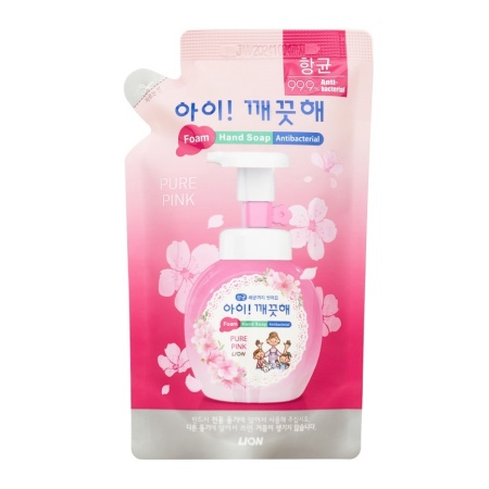Lion Мыло жидкое пенное для рук цветочный букет Ai kekute Foam handsoap pure pink 200мл