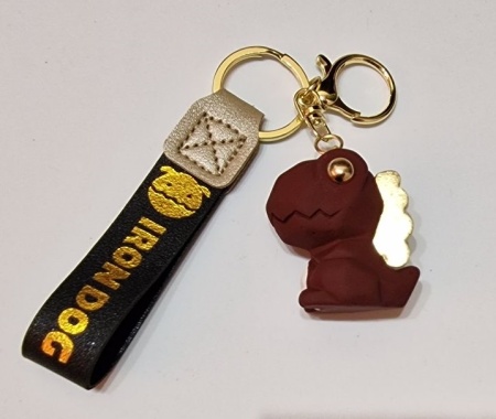 Брелок Динозавр бордовый (Irondog)