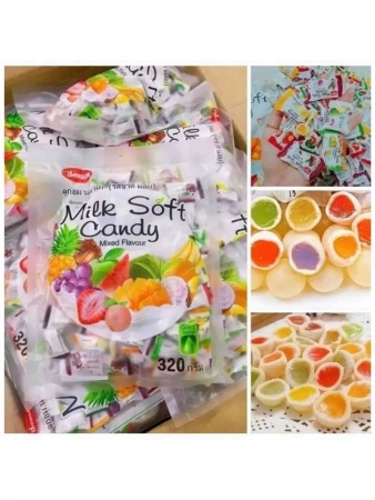 Milk Soft Candy Тайские молочные конфеты вкус ассорти (100шт) 380гр