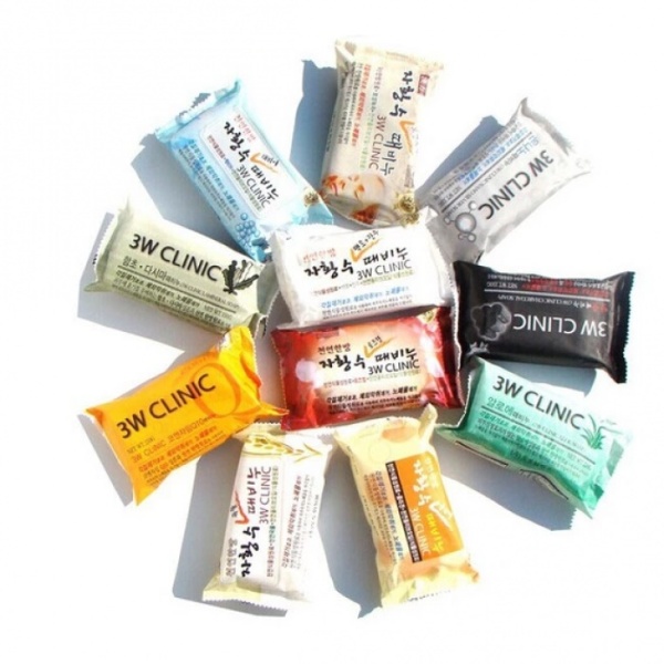 3W CLINIC Мыло туалетное злаки Grain Soap 150гр