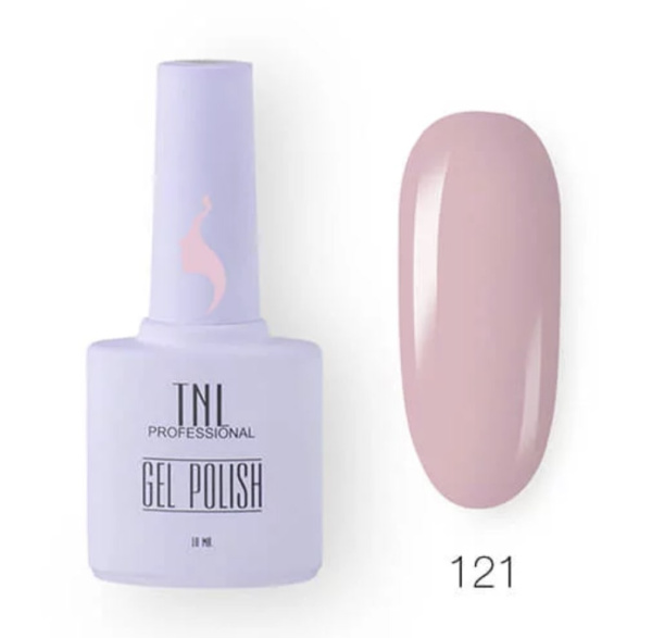 TNL Гель-лак для ногтей 8 Чувств №121 (розовый нектар) 10мл