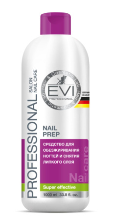 Evi Professional Средство для обезжиривания и снятия липкого слоя Nail Prep 1000мл