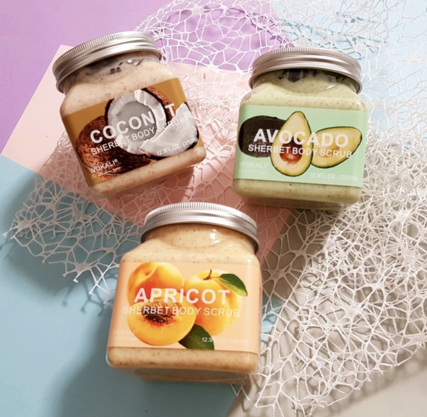 Wokali Скраб для тела Абрикос Apricot Sherbet Body Scrub 500мл