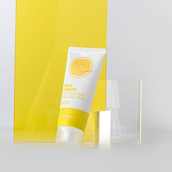 FarmStay Пилинг-скатка для лица с лимоном Real Lemon Deep Clear Peeling Gel 100мл