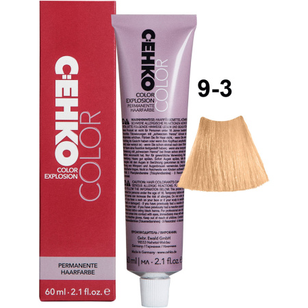 CEHKO Color Explosion крем-краска для волос 9/3 ярко-золотистый блондин 60мл