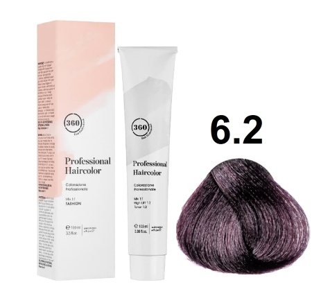 360 Professional Haircolor Крем-краска для волос 6/2 темно-фиолетовый блондин 100мл