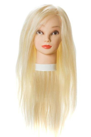 Harizma Голова учебная манекен, искусственные волосы, блондинка 50-60 см