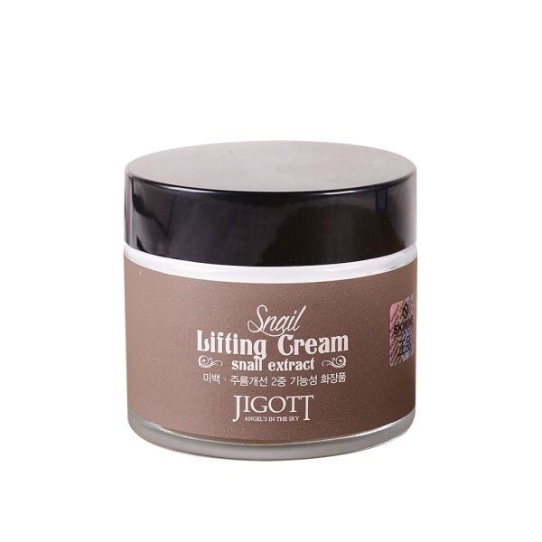 Jigott Крем для лица с экстрактом слизи улитки Snail Lifting Cream Snail Extract 70мл
