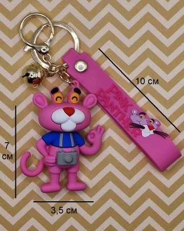 Брелок Розовая Пантера с фотоаппаратом (Pink Panther)