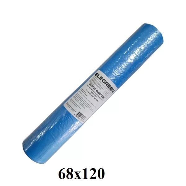 Фартук одноразовый полиэтиленовый 68х120см цветной в рулоне 50шт