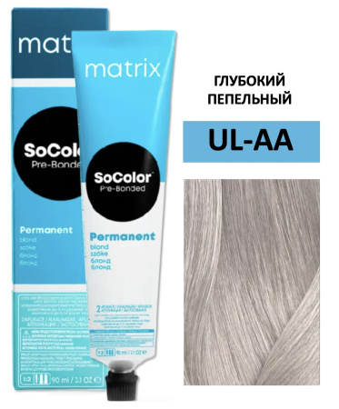 Matrix SoColor крем краска для волос UL-AA глубокий пепельный 90мл