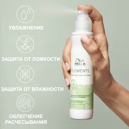 Wella Professionals Спрей для волос несмываемый увлажняющий Elements 150мл