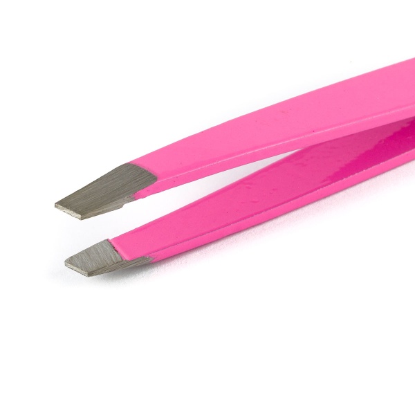 Metzger/Syndicut Пинцет для бровей скошенный PT-358-РК, розовый