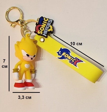 Y&M Брелок Соник желтый (Sonic Х)
