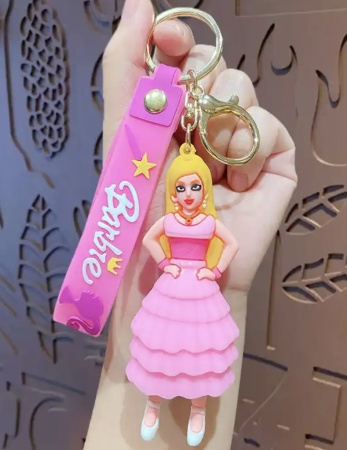 Брелок Барби в платье розовом (Barbie)