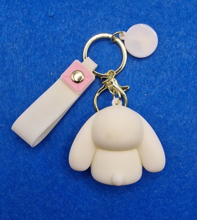 Брелок Заяц с морковкой, бежевый (Rabbit)