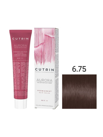 Cutrin Aurora крем-краска для волос 6/75 Брауни 60мл