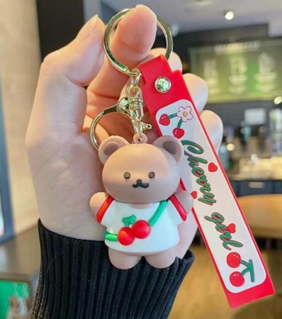 Y&M Брелок Мишка белый (Cherry gerl)