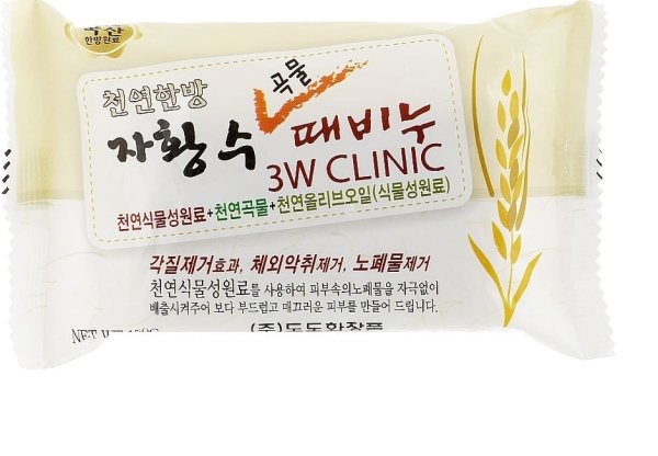 3W CLINIC Мыло туалетное злаки Grain Soap 150гр