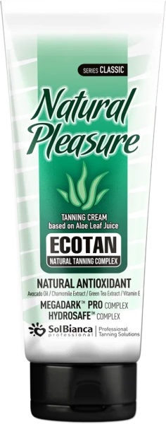 Solbianca Крем для усиления загара Natural Pleasure с маслом авокадо, экстрактами зеленого чая, ромашки и витамином Е 125мл