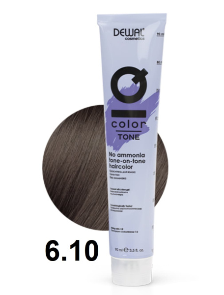 Dewal Cosmetics Крем-краска тон-в-тон IQ Color Tone 6/10 темный пепельный блондин, 90мл