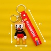 Брелок Капхед/ красные штаны (Rainbow)
