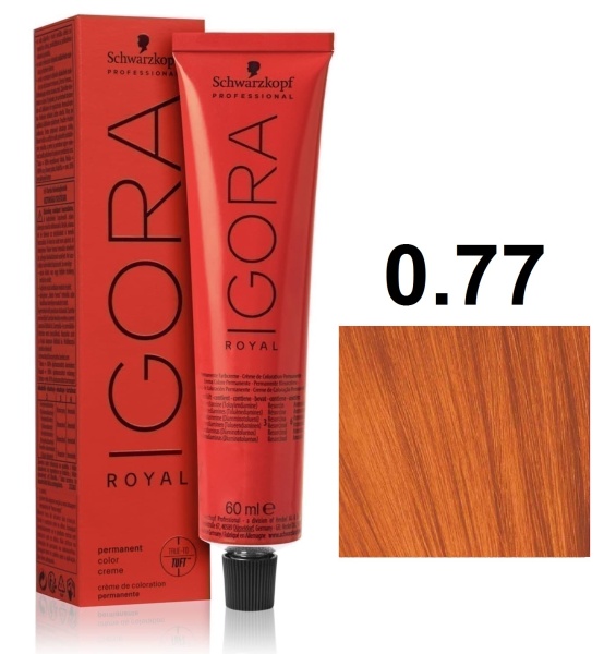 Schwarzkopf Igora Royal Крем-краска для волос 0/77 медный микстон 60мл