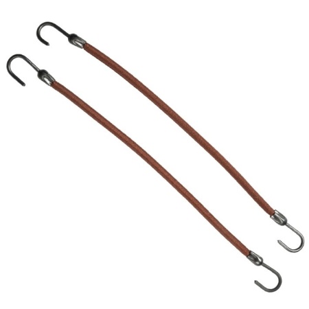 Резинка для волос EuroStile на крючках 12шт, коричневый (упаковка)