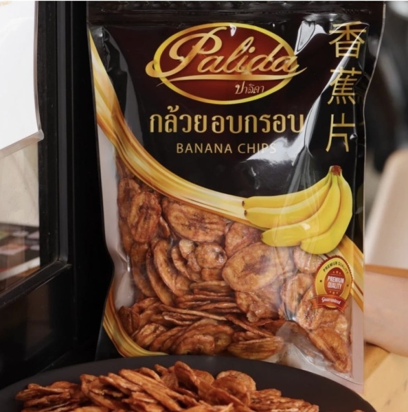 Palida Банановые чиипсы хрустящие и запеченные из Тайланда Banana Chips 250гр