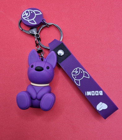 Y&M Брелок Собака фиолетовый (Boom!)