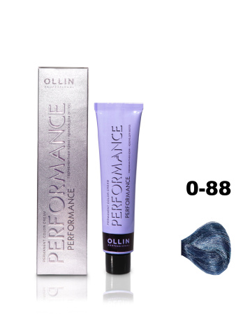 Ollin Performance крем-краска для волос 0/88 синий 60мл