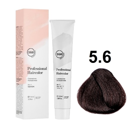 360 Professional Haircolor Крем-краска для волос 5/6 коричнево-красный 100мл