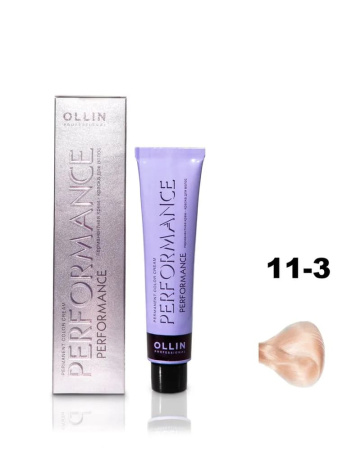 Ollin Performance крем-краска для волос 11/3 специальный блондин золотистый 60мл