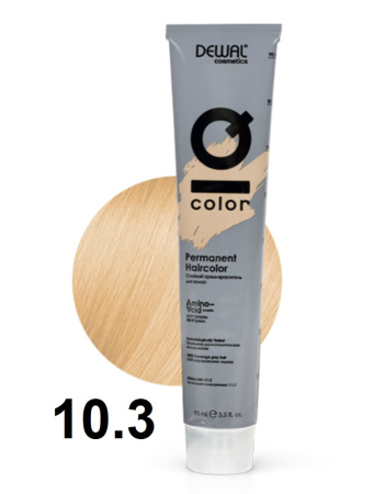 Dewal Cosmetics Крем-краска для волос IQ Color 10/3 экстра светлый золотистый блонд, 90мл