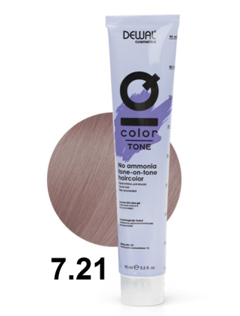 Dewal Cosmetics Крем-краска тон-в-тон IQ Color Tone 7/21 перламутрово-пепельный блондин, 90мл