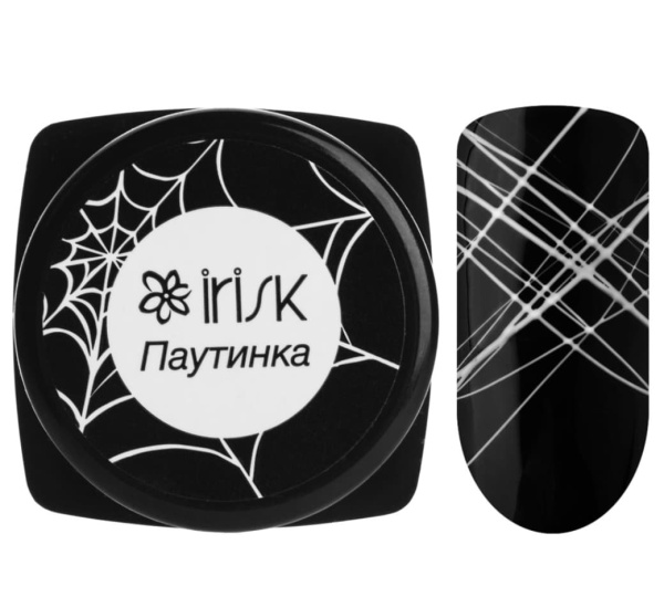 IRISK Паутинка Гель-краска для дизайна ногтей, белый 4мл