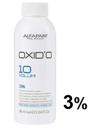Alfaparf Milano Окислитель (эмульсия, оксигент, оксид) для красителя OXID'O 10vol (3%) 90мл