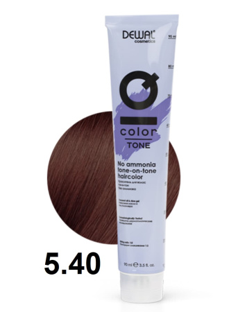 Dewal Cosmetics Крем-краска тон-в-тон IQ Color Tone 5/40 светлый медный брюнет, 90мл