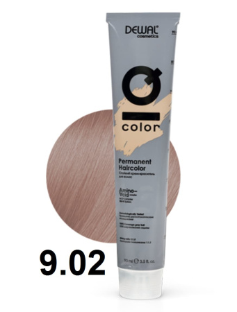Dewal Cosmetics Крем-краска для волос IQ Color 9/02 очень светлый натурально-перламутровый блондин, 90мл