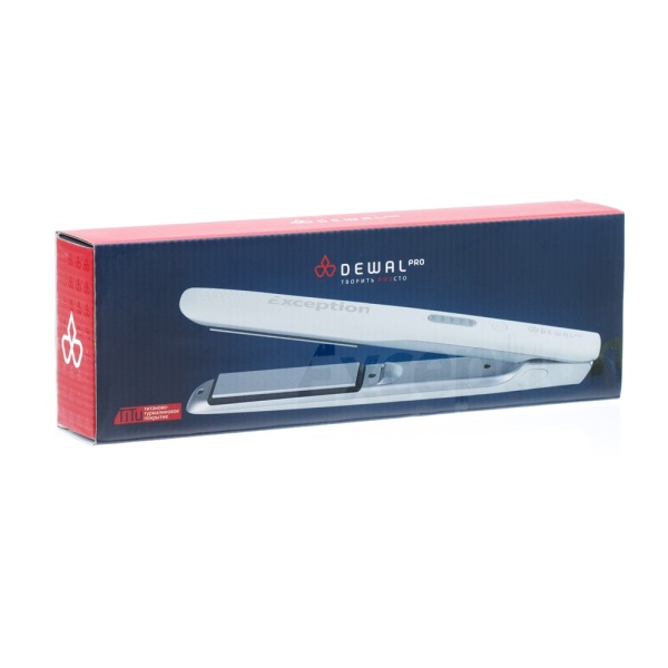 Щипцы для выпрямления волос DEWAL Exception 03-405, белые