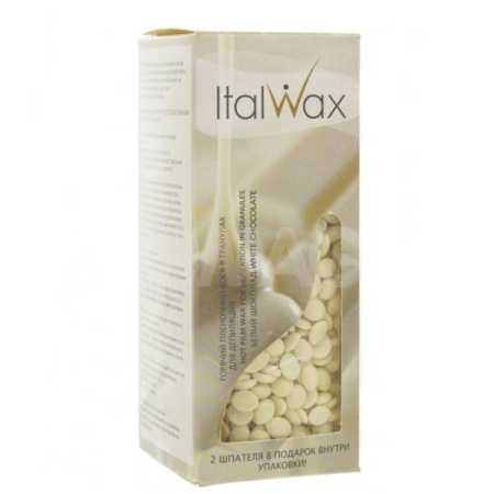 Italwax Воск-гранулы горячий, пленочный для депиляции Белый шоколад 250гр
