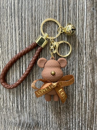 Y&M Брелок Медвежонок BearBrick коричневый