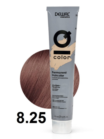 Dewal Cosmetics Крем-краска для волос IQ Color 8/25 светлый перламутрово-розовый блондин, 90мл