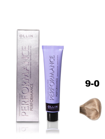 Ollin Performance крем-краска для волос 9/0 блондин 60мл
