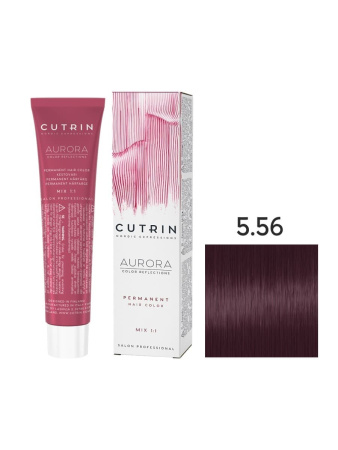 Cutrin Aurora крем-краска для волос 5/56 Полночь 60мл