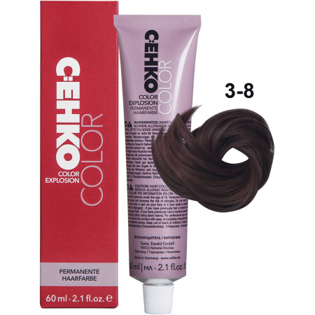 CEHKO Color Explosion крем-краска для волос 3/8 темный шатен фиолетовый 60мл